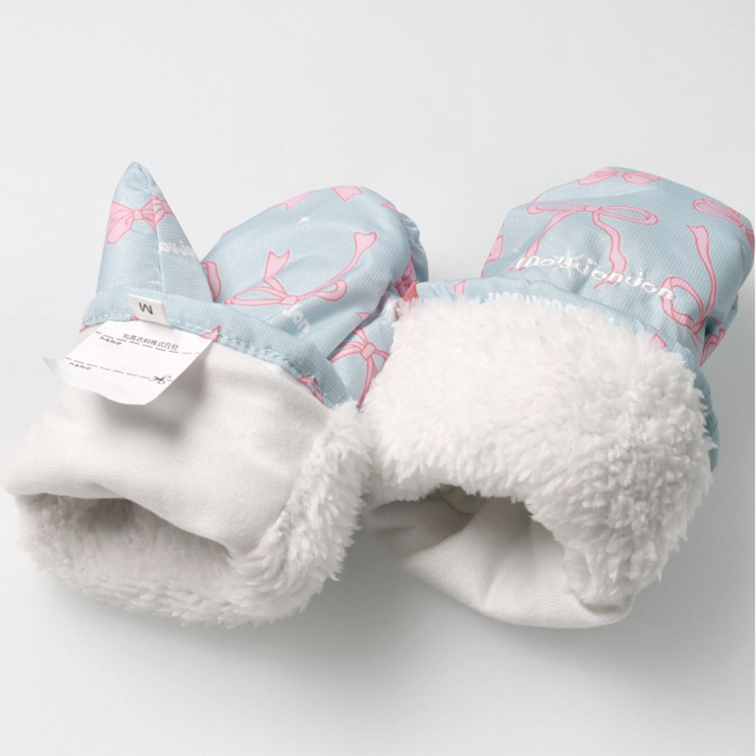 moujonjon ハート・リボン総柄スノーグローブ