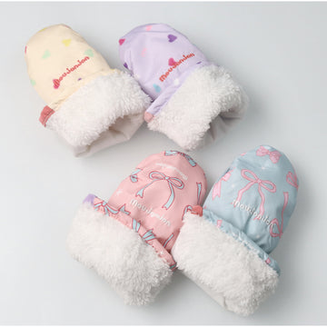 moujonjon ハート・リボン総柄スノーグローブ