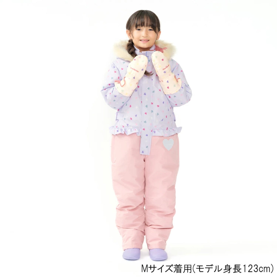 moujonjon ハート・リボン総柄スノーグローブ