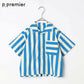 P.premier イロチ買いしたい総柄半袖開襟シャツ