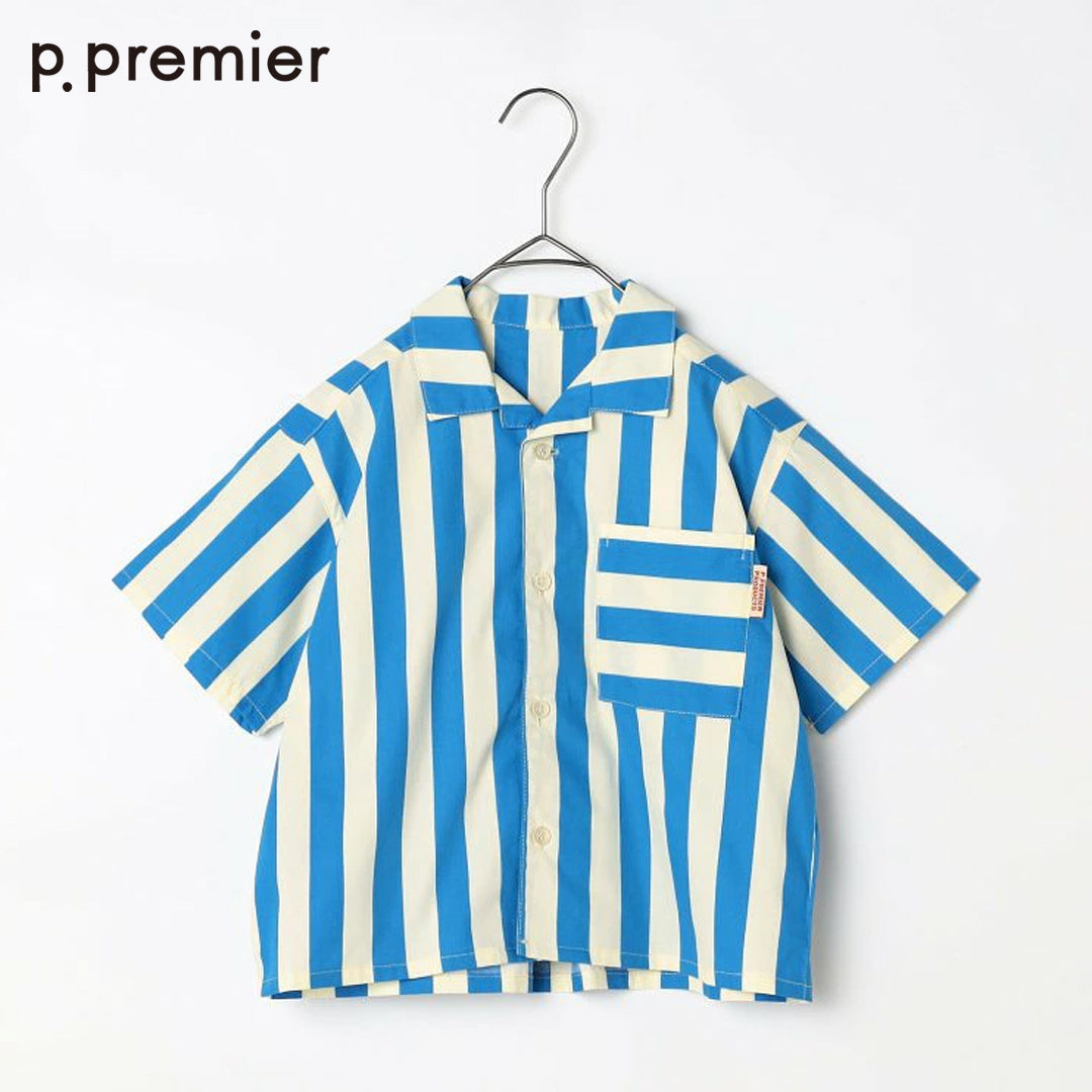 P.premier イロチ買いしたい総柄半袖開襟シャツ