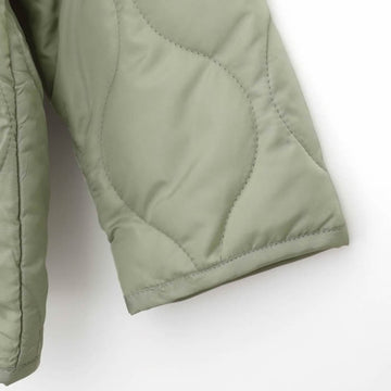 p.premier フリルトリムカラー キルティングアウター