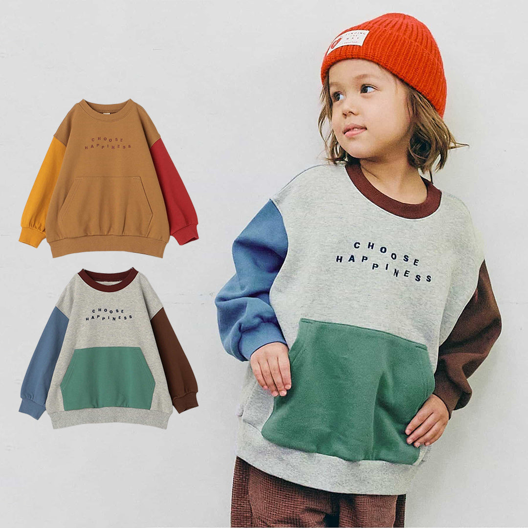 p.premier ロゴ刺繍ポケットトレーナー