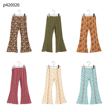 p.premier 選べる2タイプイロチ買いしたい総柄フレアパンツ