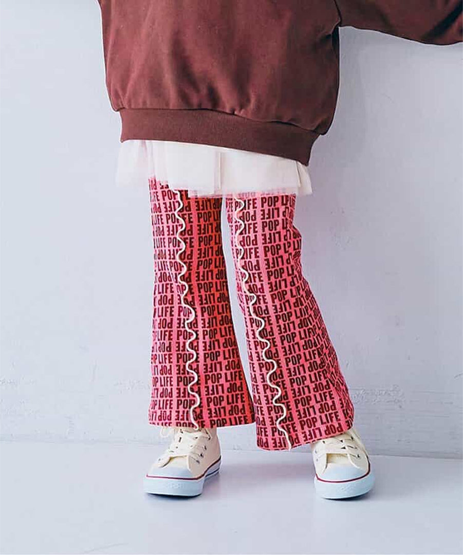 p.premier 選べる2タイプイロチ買いしたい総柄フレアパンツ