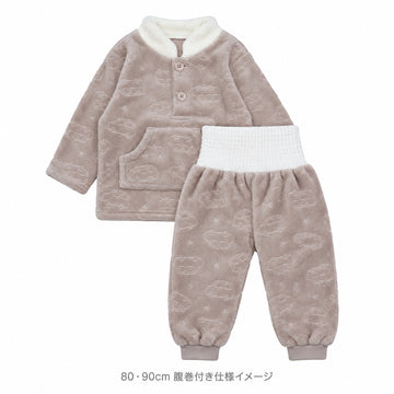 型押プリント【クルマ柄】ベージュ