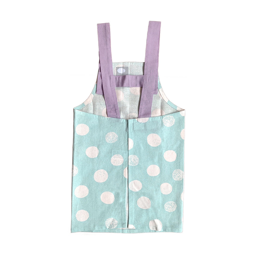 Apron for children, kids, bandana set, easy to use, stylish, for school lunches, Velcro, for boys and girls, 120cm, 130cm, for nursery school, for elementary school students, 100% cotton, free shipping