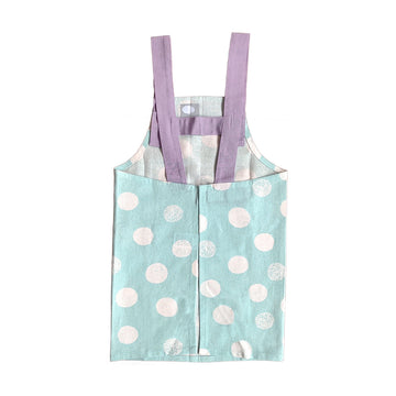 Apron for children, kids, bandana set, easy to use, stylish, for school lunches, Velcro, for boys and girls, 120cm, 130cm, for nursery school, for elementary school students, 100% cotton, free shipping