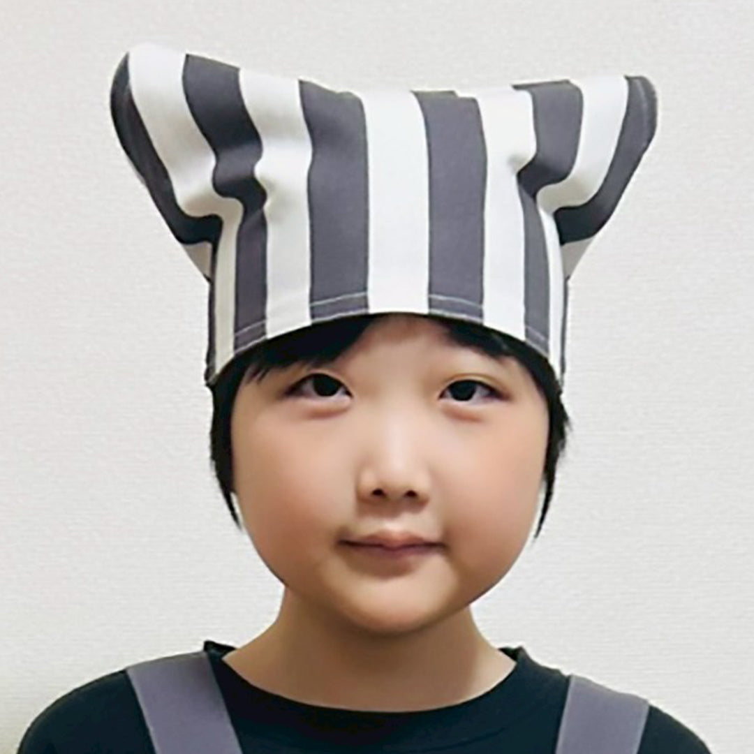 Apron for children, kids, bandana set, easy to use, stylish, for school lunches, Velcro, for boys and girls, 120cm, 130cm, for nursery school, for elementary school students, 100% cotton, free shipping