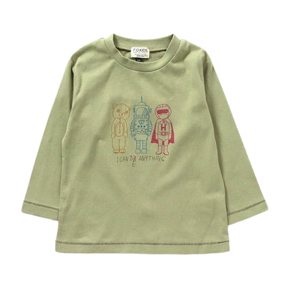 F.O.KIDS 手描きイラスト長袖Tシャツ