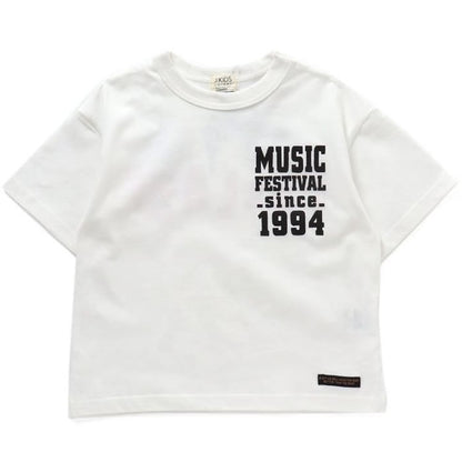 F.O.KIDS MUSIC FES　バックプリントTシャツ 撥水加工