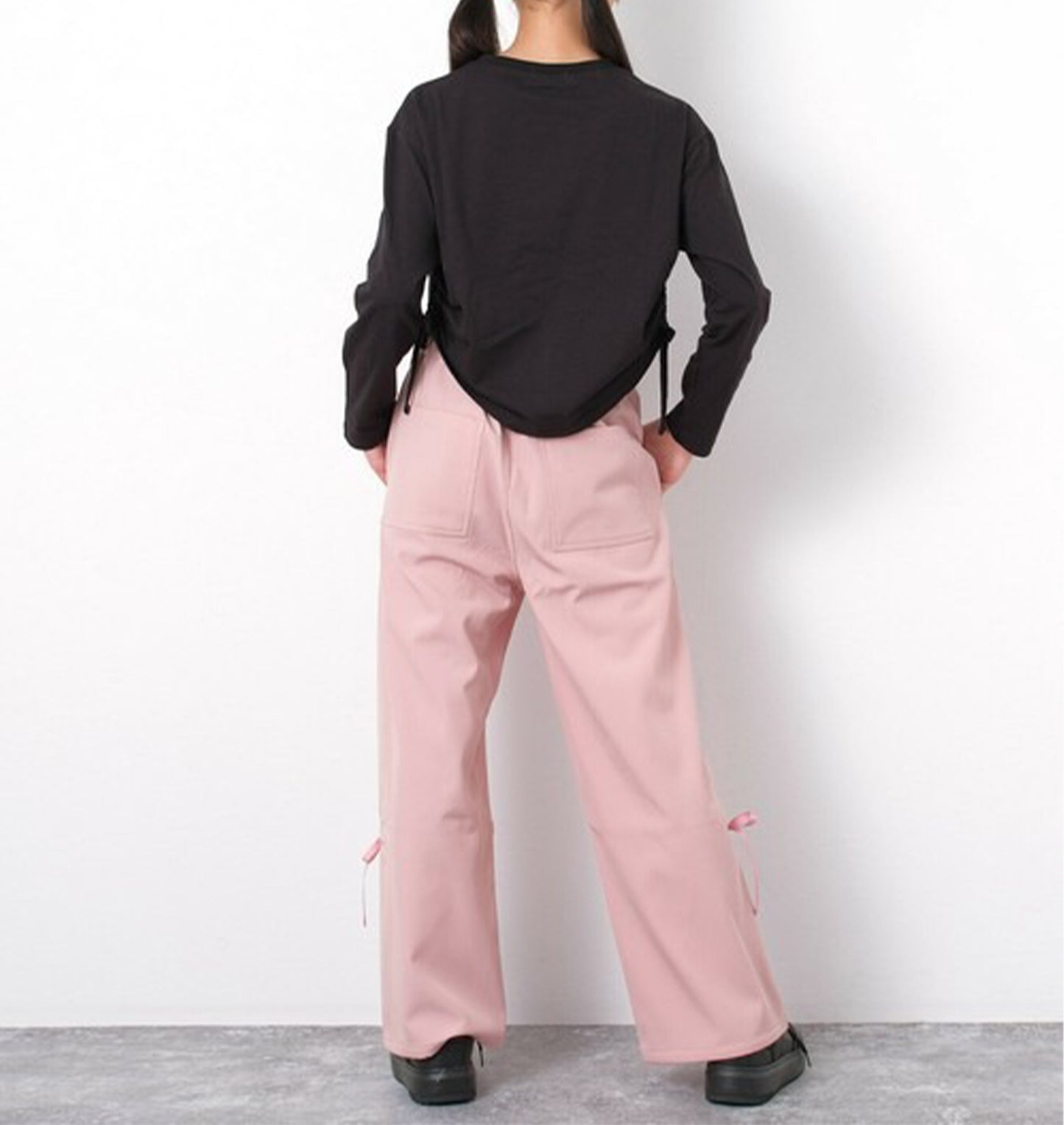 RiCO SUCRE ギャザードロストボンディングパンツ