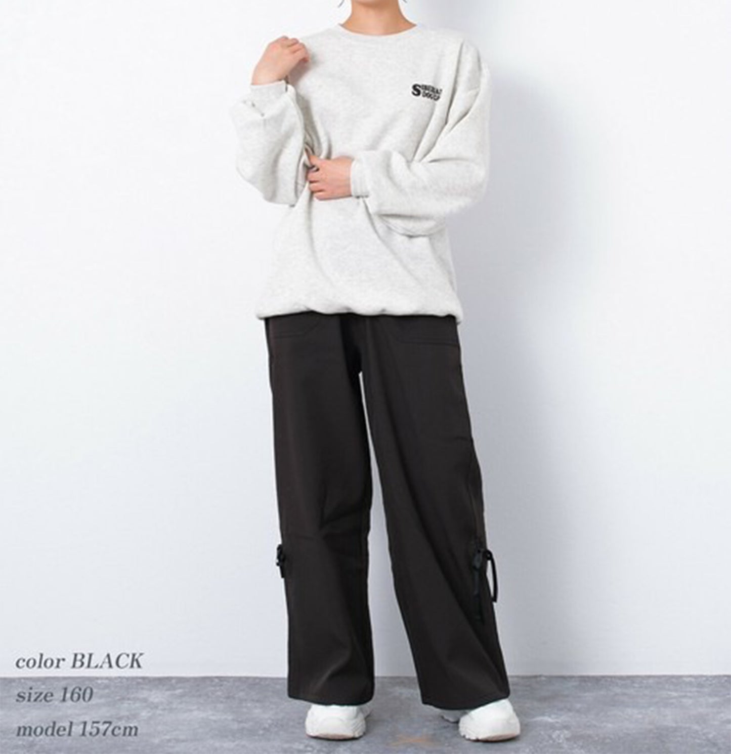 RiCO SUCRE ギャザードロストボンディングパンツ