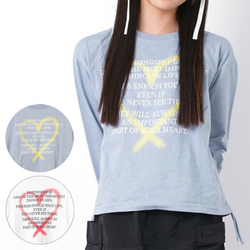 RiCO SUCRE ハートシャーリングロングTシャツ