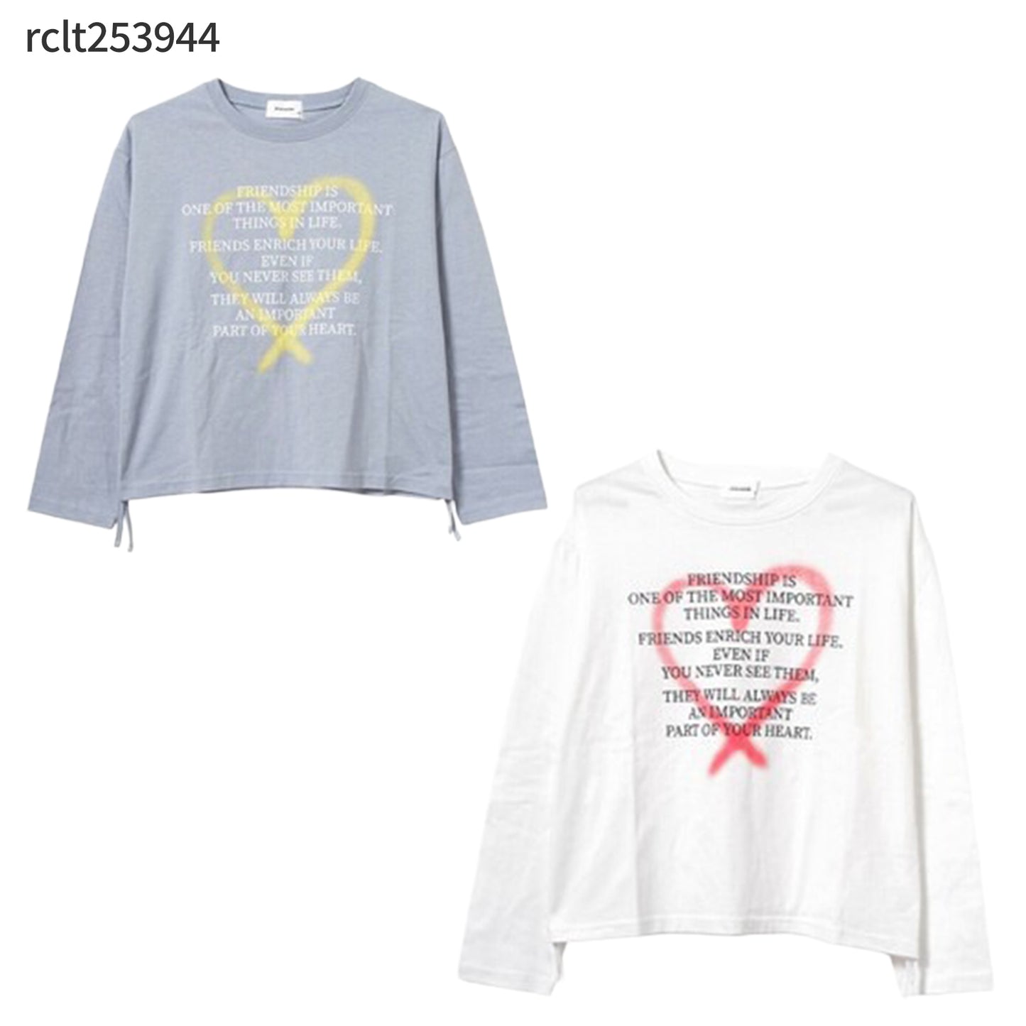 RiCO SUCRE ハートシャーリングロングTシャツ