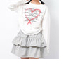 RiCO SUCRE ハートシャーリングロングTシャツ