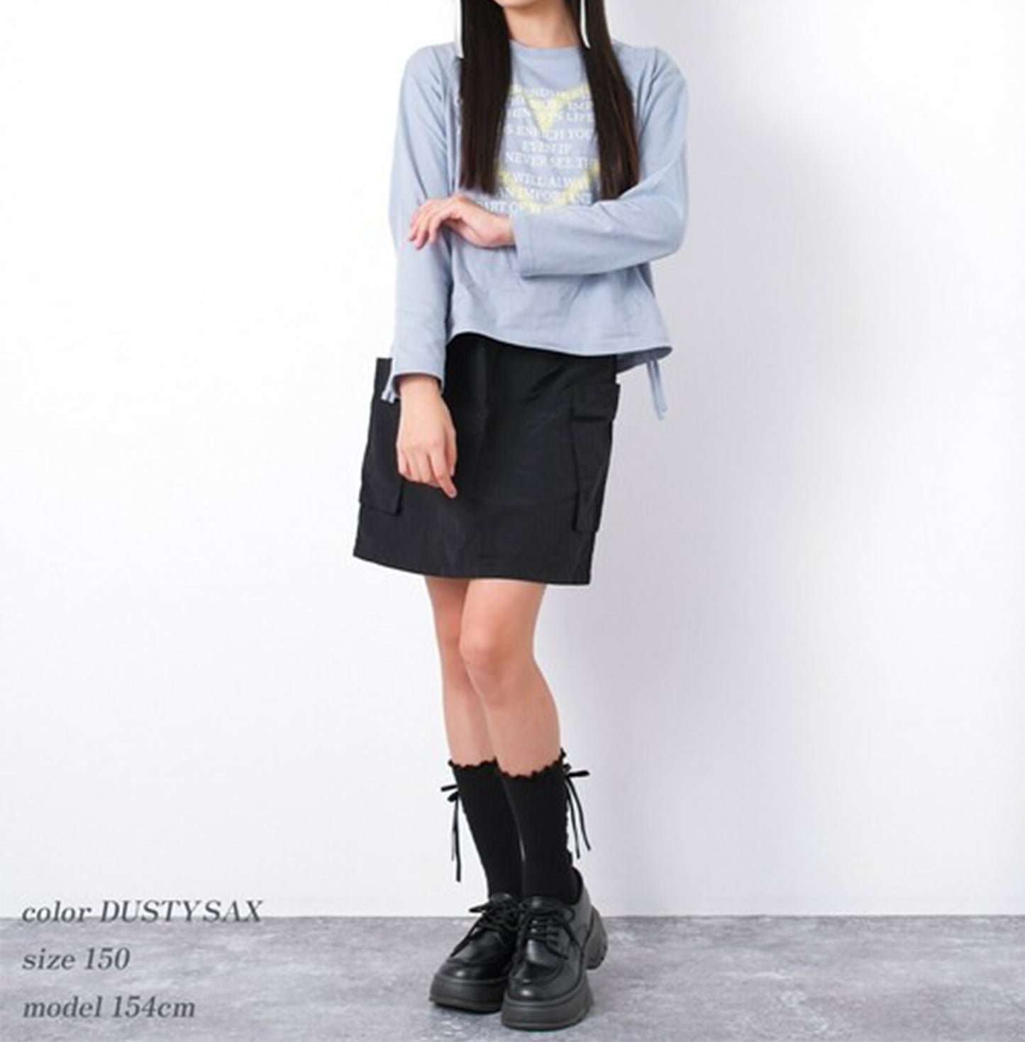 RiCO SUCRE ハートシャーリングロングTシャツ