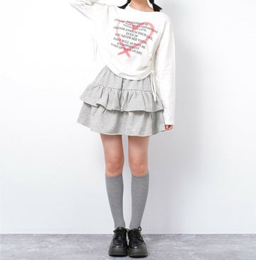 RiCO SUCRE ハートシャーリングロングTシャツ