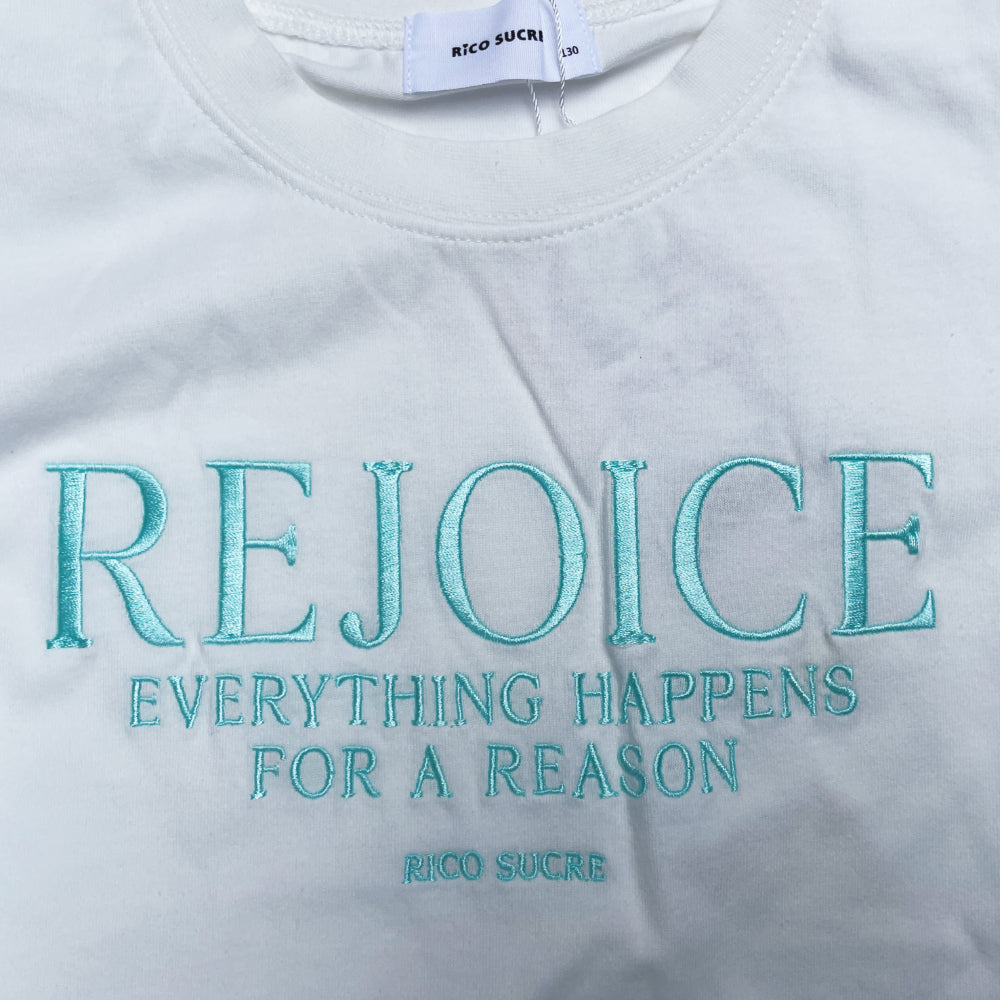 RiCO SUCRE REJOICEロゴ肩あきTシャツ