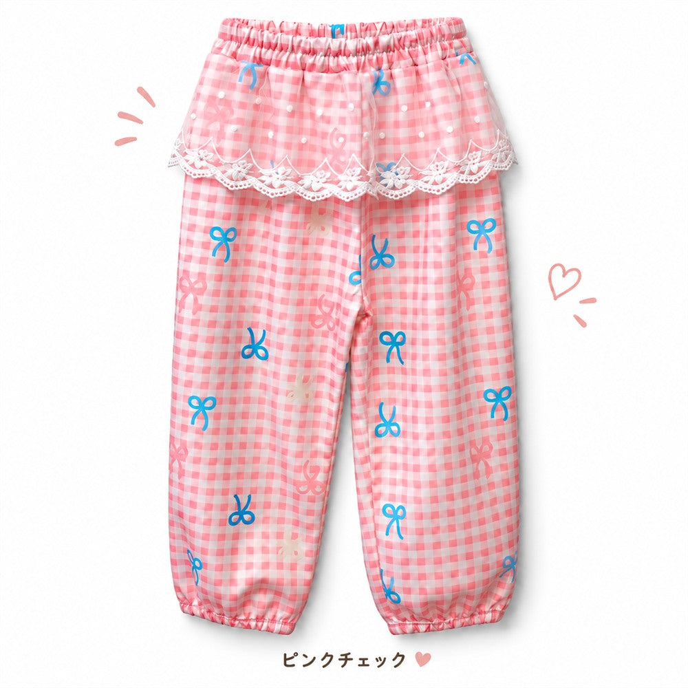 女の子 薄手レースフリルロングパンツ 5柄 90～120cm 商品画像9