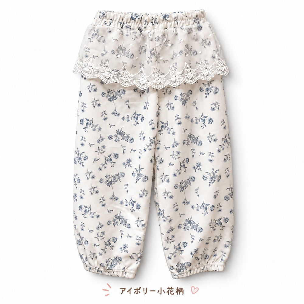 女の子 薄手レースフリルロングパンツ 5柄 90～120cm 商品画像10