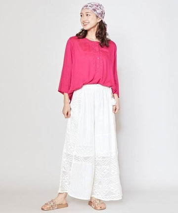 Amina/ids5127/レリーアパンツ/khaki チャイハネ CAYHANE
