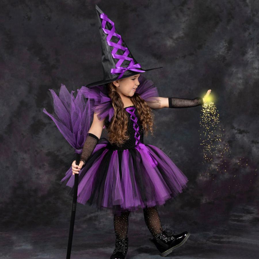 ハロウィン キッズ 魔女コスチューム