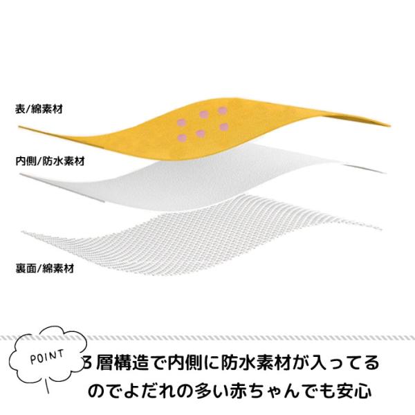 スタイ ビブ よだれかけ 赤ちゃん 防水 ５枚セット 360度
