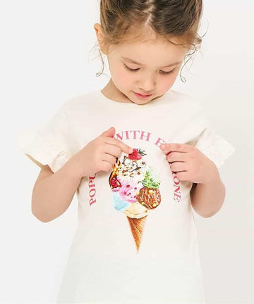 apres les cours アソートモチーフ・ポケットTシャツ