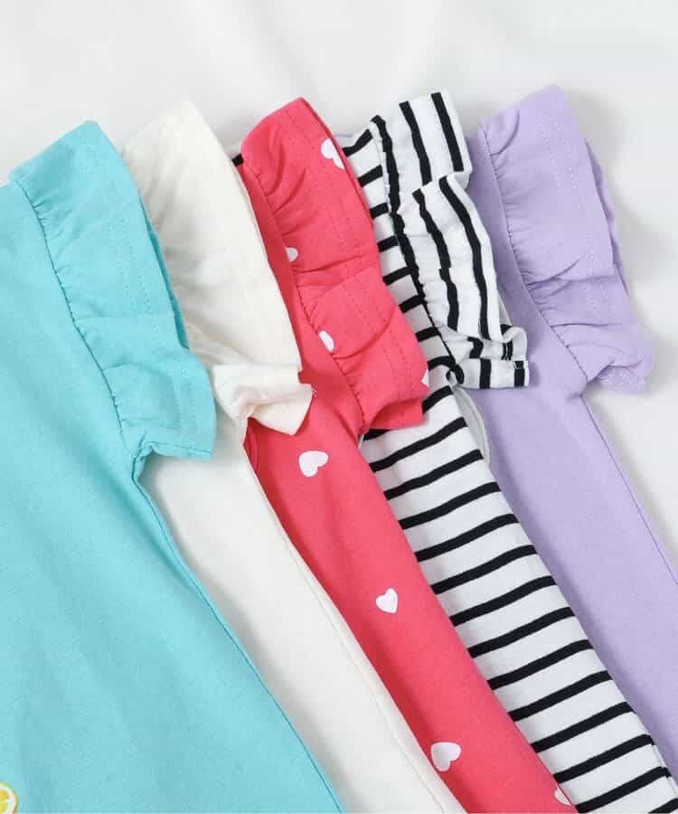 apres les cours アソートモチーフ・ポケットTシャツ