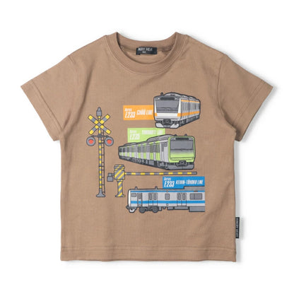 Hungry Heart 在来線電車プリント半袖Ｔシャツ