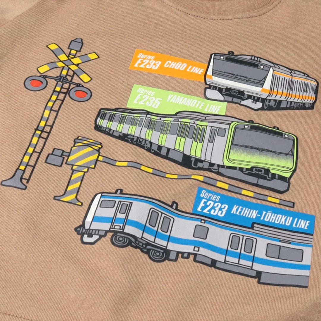 Hungry Heart 在来線電車プリント半袖Ｔシャツ