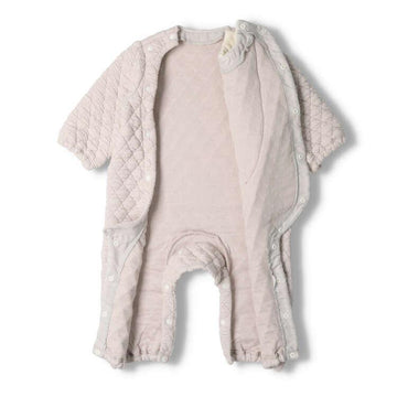 kid´s zoo ニットキルトハートポシェット付きオール