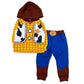Children's costumes for boys and girls, Spider-Man, Buzz, Woody, Disney, Halloween, cosplay costumes, dresses, kids' outfits, size 100, 110, 120, 130