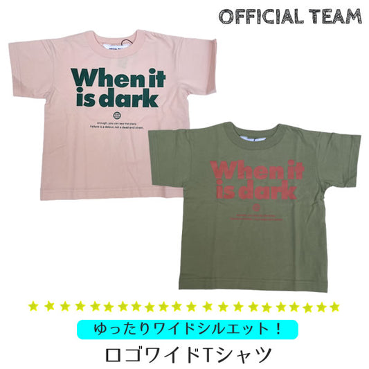 OFFICIAL TEAM ロゴワイドTシャツ