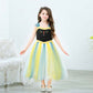 Princess Kids Fancy Dress Disney Halloween Cosplay Costume Dress Kids Baby Girl Costume Blue 100 110 120 130