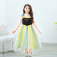 Princess Kids Fancy Dress Disney Halloween Cosplay Costume Dress Kids Baby Girl Costume Blue 100 110 120 130