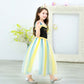 Princess Kids Fancy Dress Disney Halloween Cosplay Costume Dress Kids Baby Girl Costume Blue 100 110 120 130