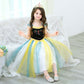 Princess Kids Fancy Dress Disney Halloween Cosplay Costume Dress Kids Baby Girl Costume Blue 100 110 120 130