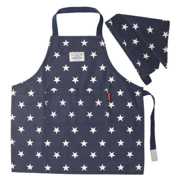 星柄エプロンbl/m