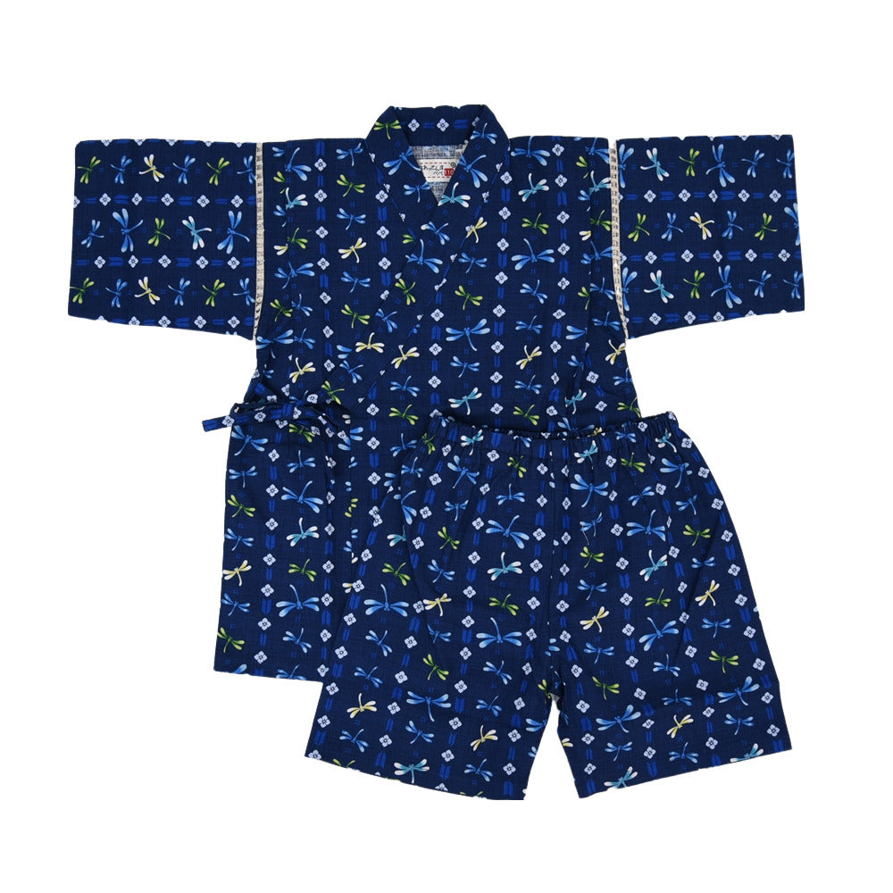 Boys' Jinbei with Dragonfly Pattern