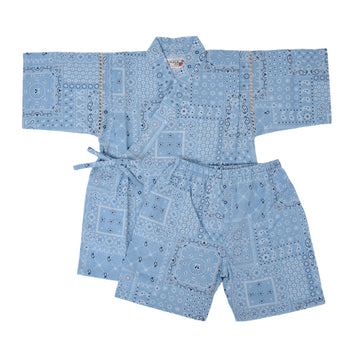 ペイズリー柄/ブルー