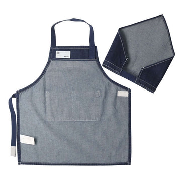 Kid's foret デニムエプロン・三角巾セット