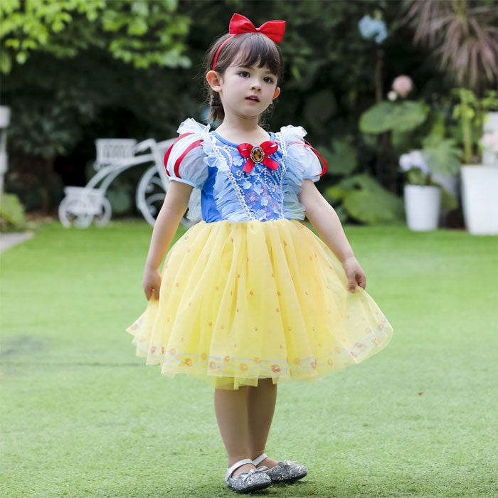 パニエ 黄色チュチュ キッズ子供女の子ドレスの下にチュール韓国イエロー110cm