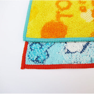 2枚セット かわいい♪ キャラクターミニタオル ハンカチ