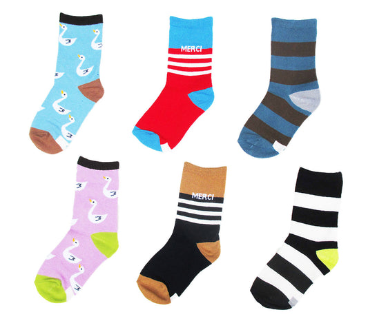 Set of 6 kids socks