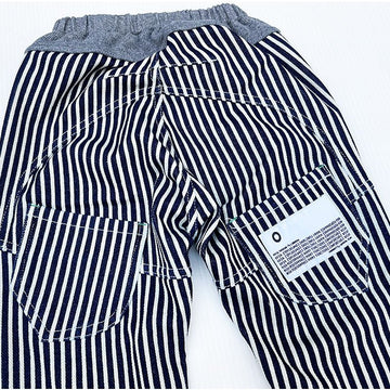 キッズ デニム ストレッチ パンツ サルエルパンツ ズボン ボトムス 子ども 男の子 女の子 細身 スキニー 保育園幼稚園 小学生 オフィシャルチーム