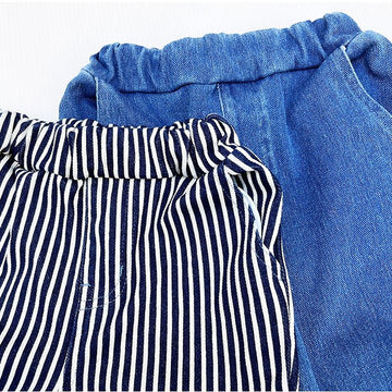 キッズ デニム ストレッチ パンツ サルエルパンツ ズボン ボトムス 子ども 男の子 女の子 細身 スキニー 保育園幼稚園 小学生 オフィシャルチーム