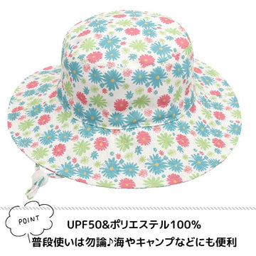 キッズ 帽子 子ども 日よけ ハット 夏 調節可能 メッシュ ツバ広 無地 シンプル キャンプ アウトドア ナイロン 海 川 男の子 女の子 52 54