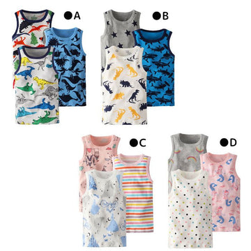 子供 肌着 キッズ アンダーウェア 3枚組 タンクトップ 下着 夏 インナー シャツ 男児 女児 コットン 綿 90 100 110 120 130